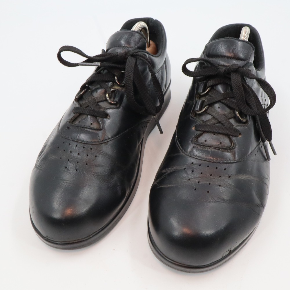 SAS Free Time‎ Walking Shoes Womens 8.5 Black Leather Lace Up Tripad Comfort USA